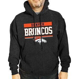 NEW Campus Colors Denver Broncos Gameday Hoodie Sweatshirt Heather Gray Mens XL